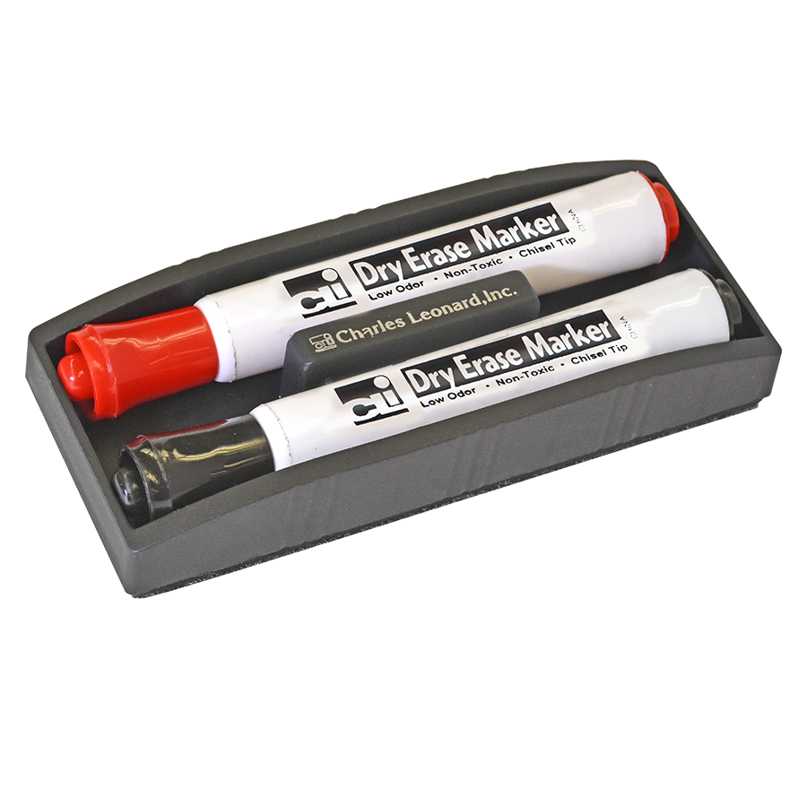 LINEPLUS BXT Dry Erase Marker & Eraser Set With Refill Pad
